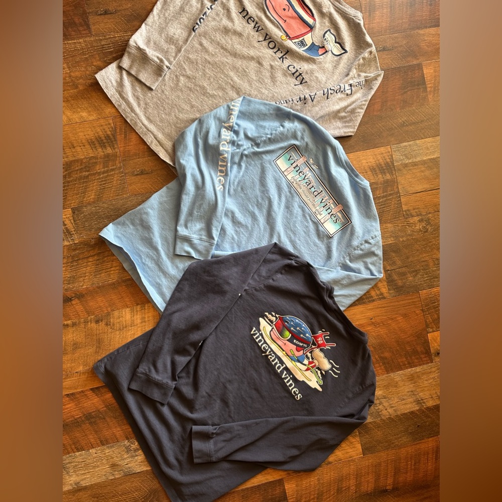 Lots of three youth large Vineyard Vines